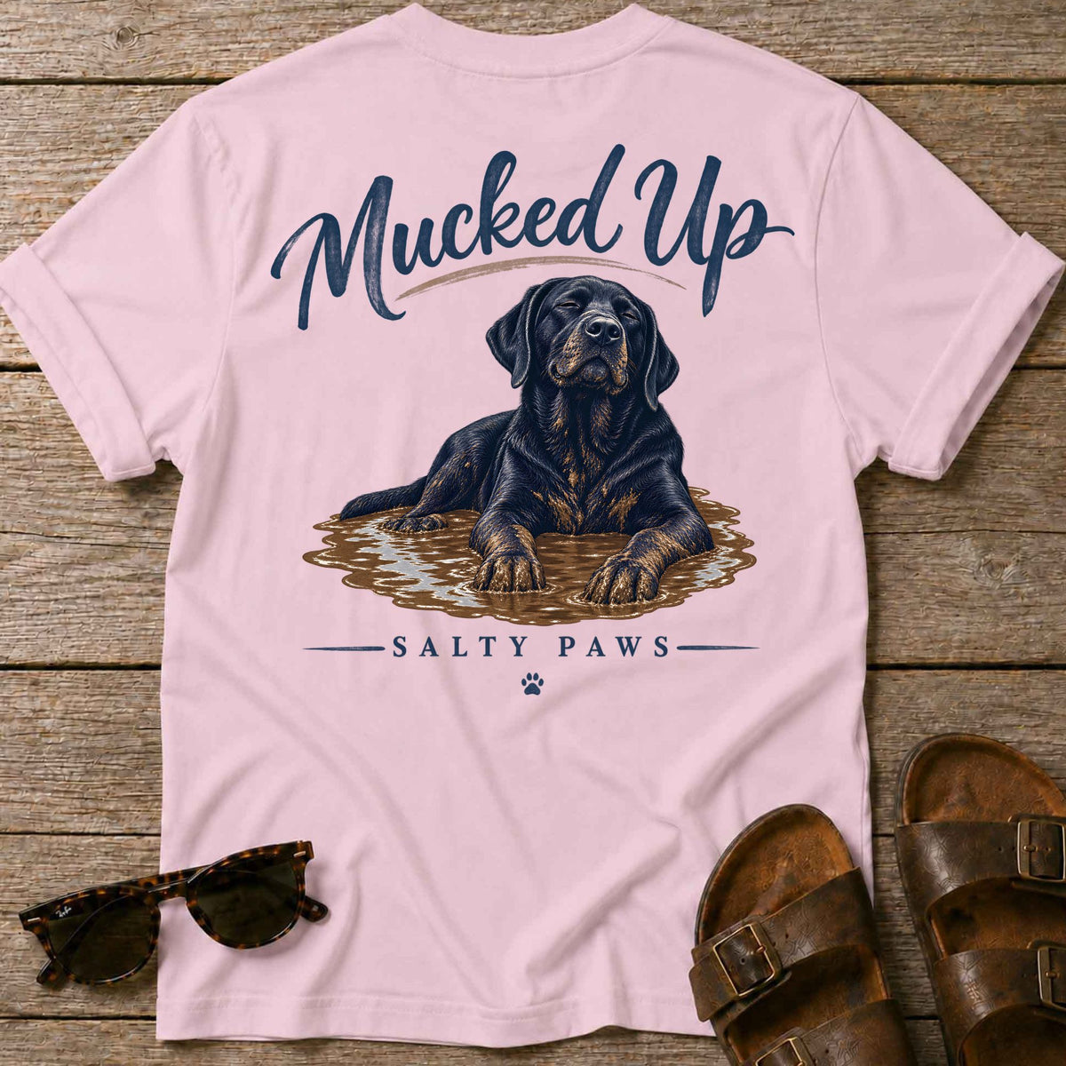 Mucked up Lab Back Design T-Shirt