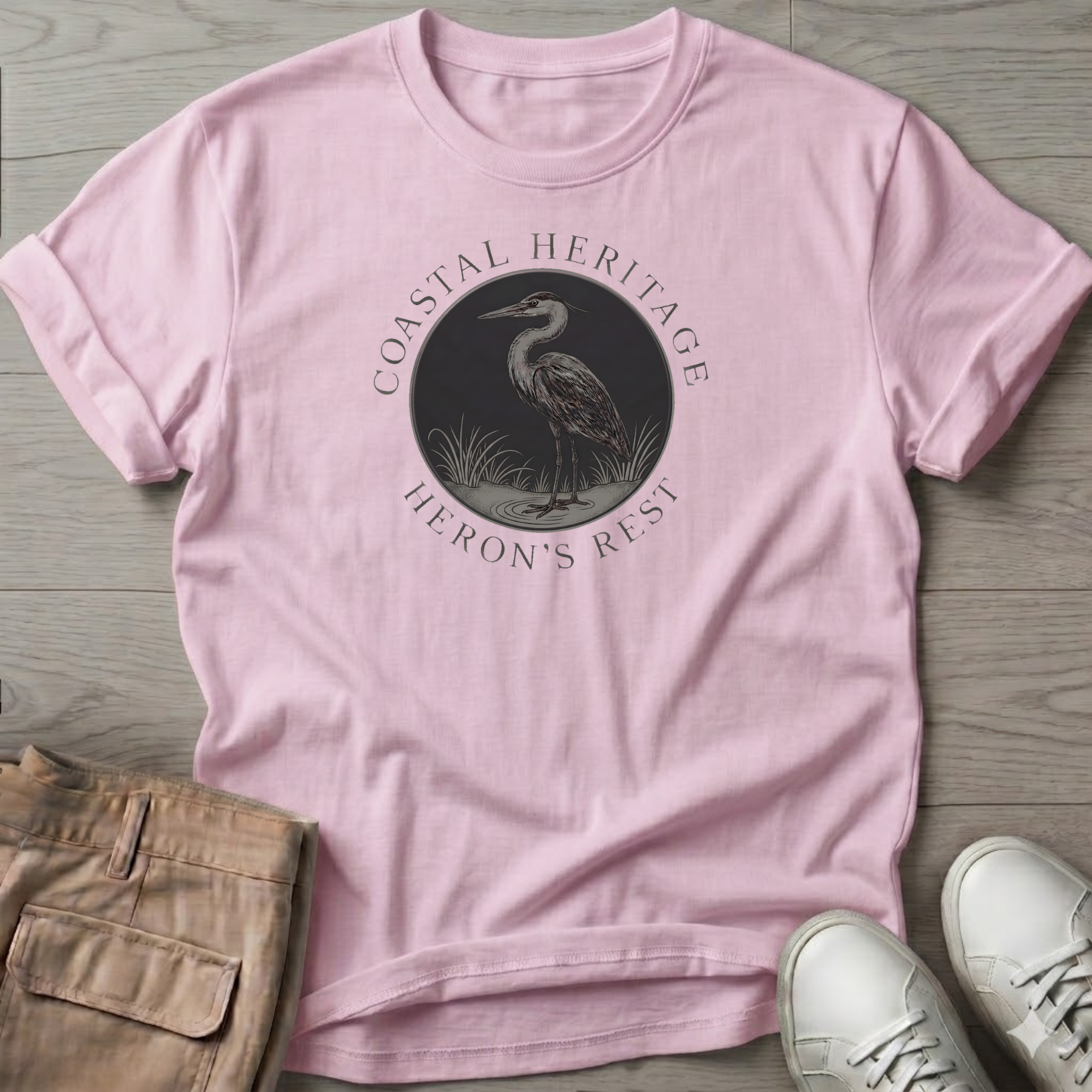 Coastal Heritage Heron T-Shirt
