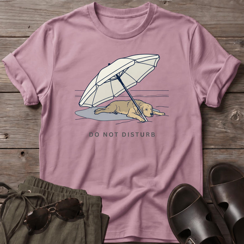 Golden Retriever NOT DISTURB T-Shirt - dog lover coastal t-shirt, Salty Paws