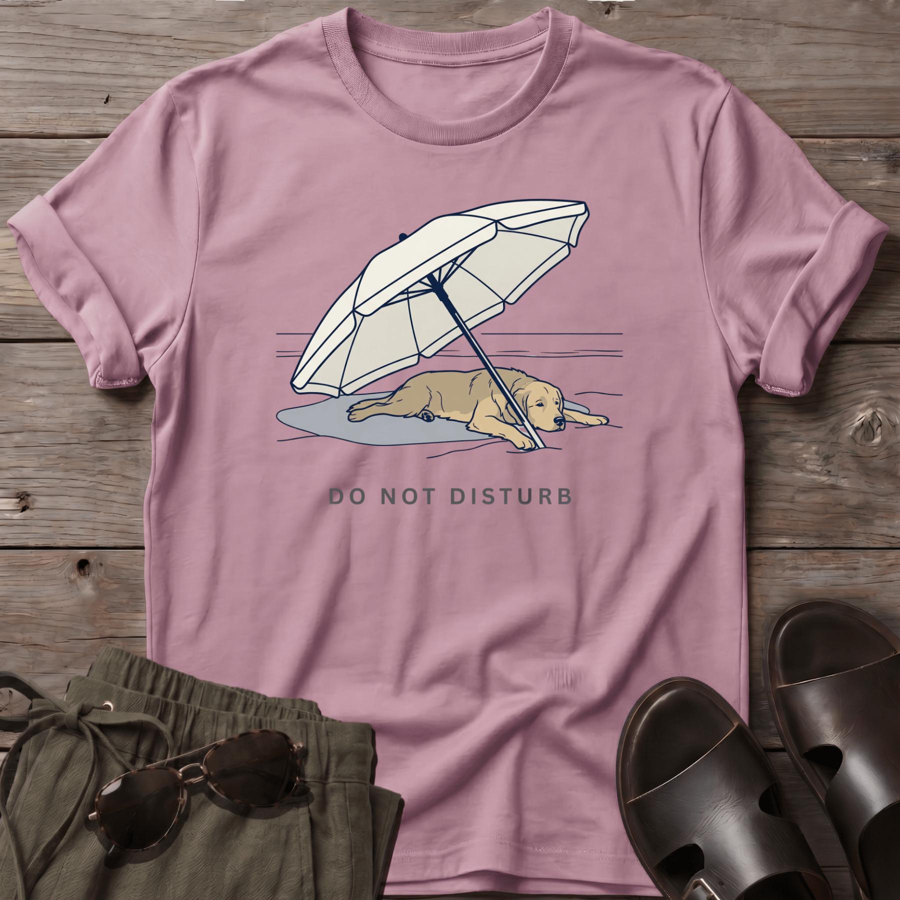 Golden Retriever NOT DISTURB T-Shirt - dog lover coastal t-shirt, Salty Paws