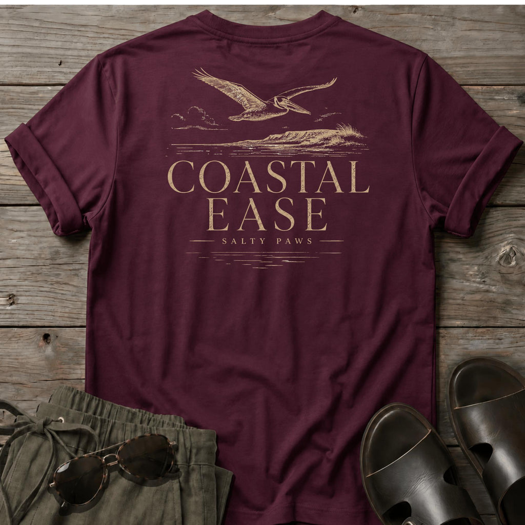 Coastal Ease Bird T-shirt BACK DESIGN