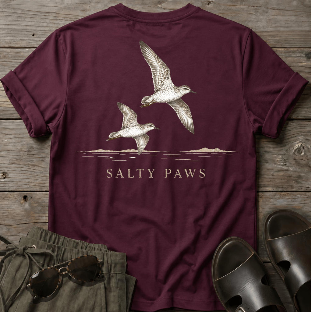 2 Sandpipers in Flight BACK DESIGN
