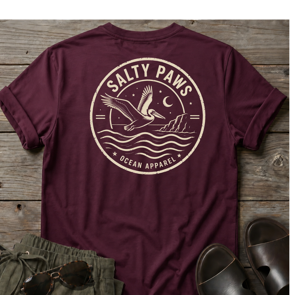 SP Crest Pelican BACK DESIGN T-Shirt — Art Tee
