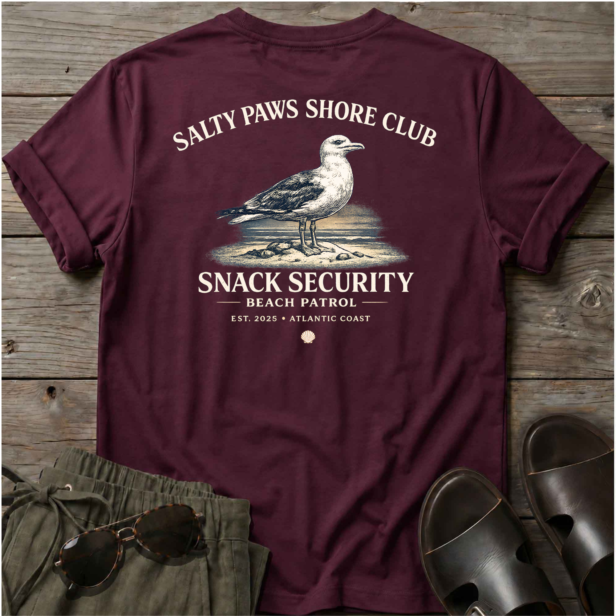 SP Snack Gull Back Design T-Shirt