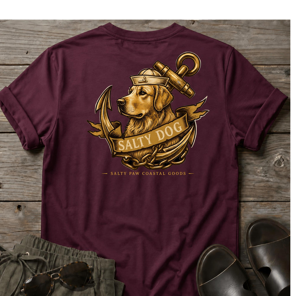 Salty Dog Golden T-shirt BACK DESIGN