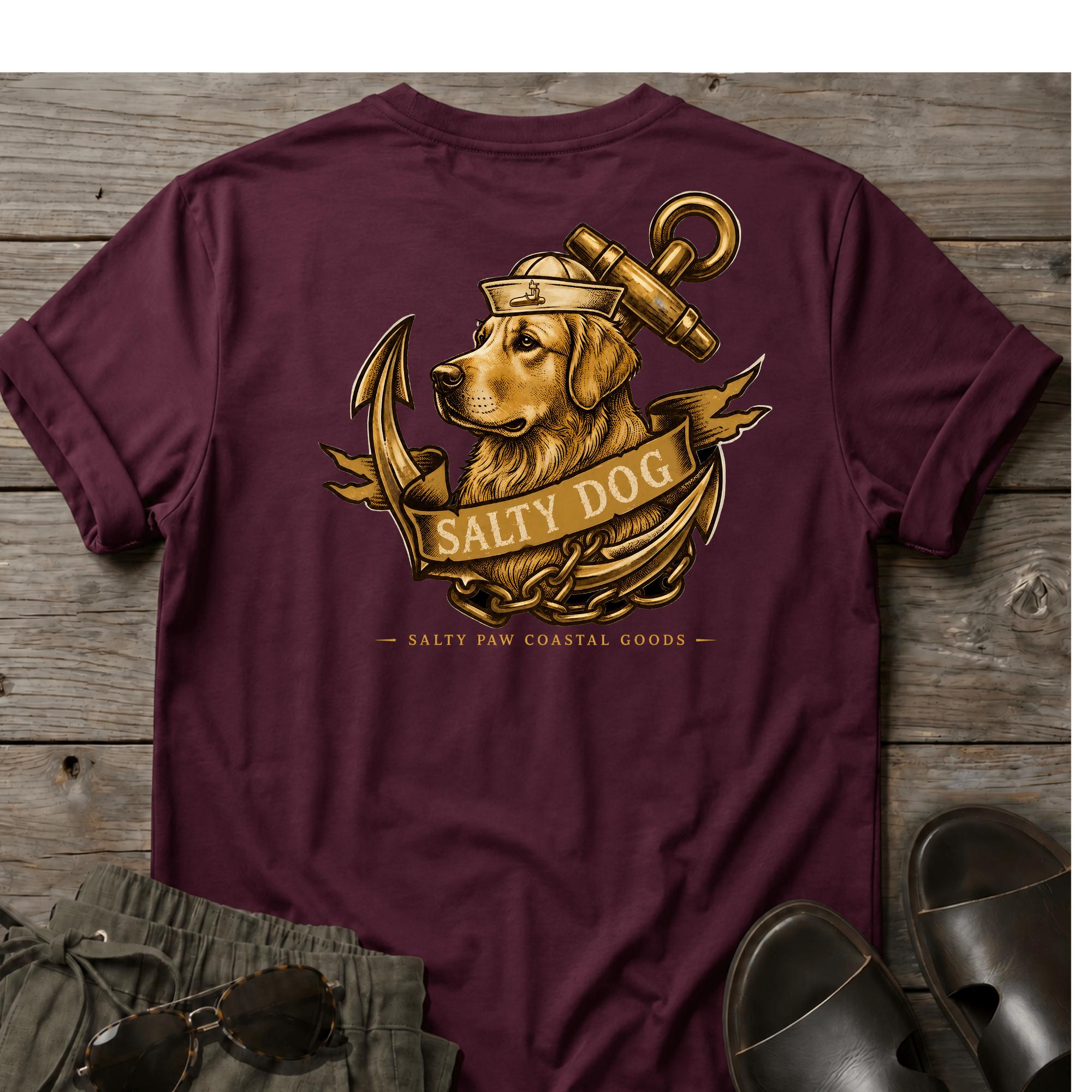 Salty Dog Golden T-shirt BACK DESIGN