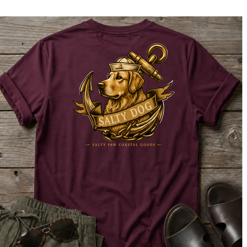 Salty Dog Golden T-shirt BACK DESIGN