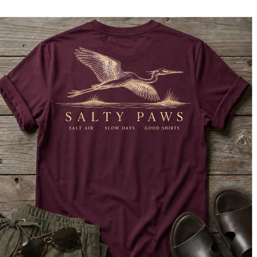 Great Egret Flight 2 T-shirt BACK DESIGN