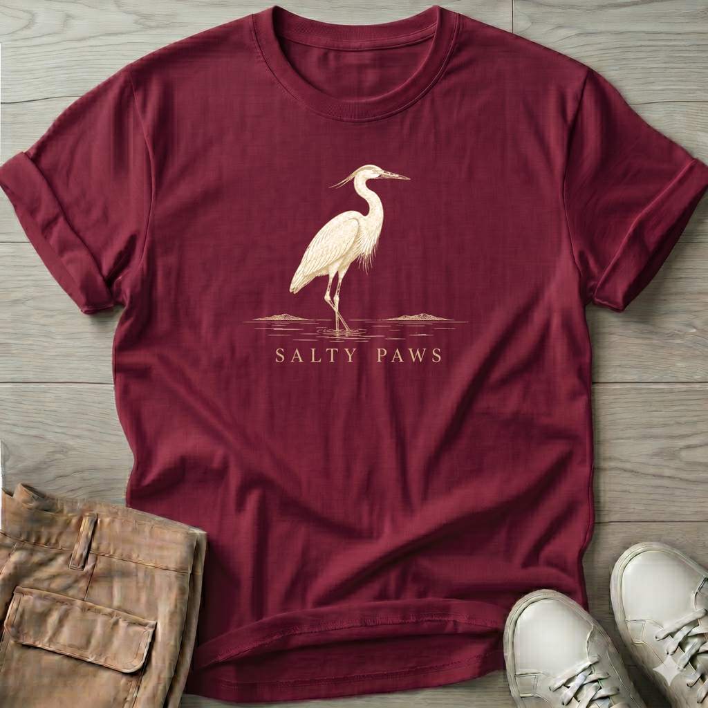 Great Heron Wading T-Shirt