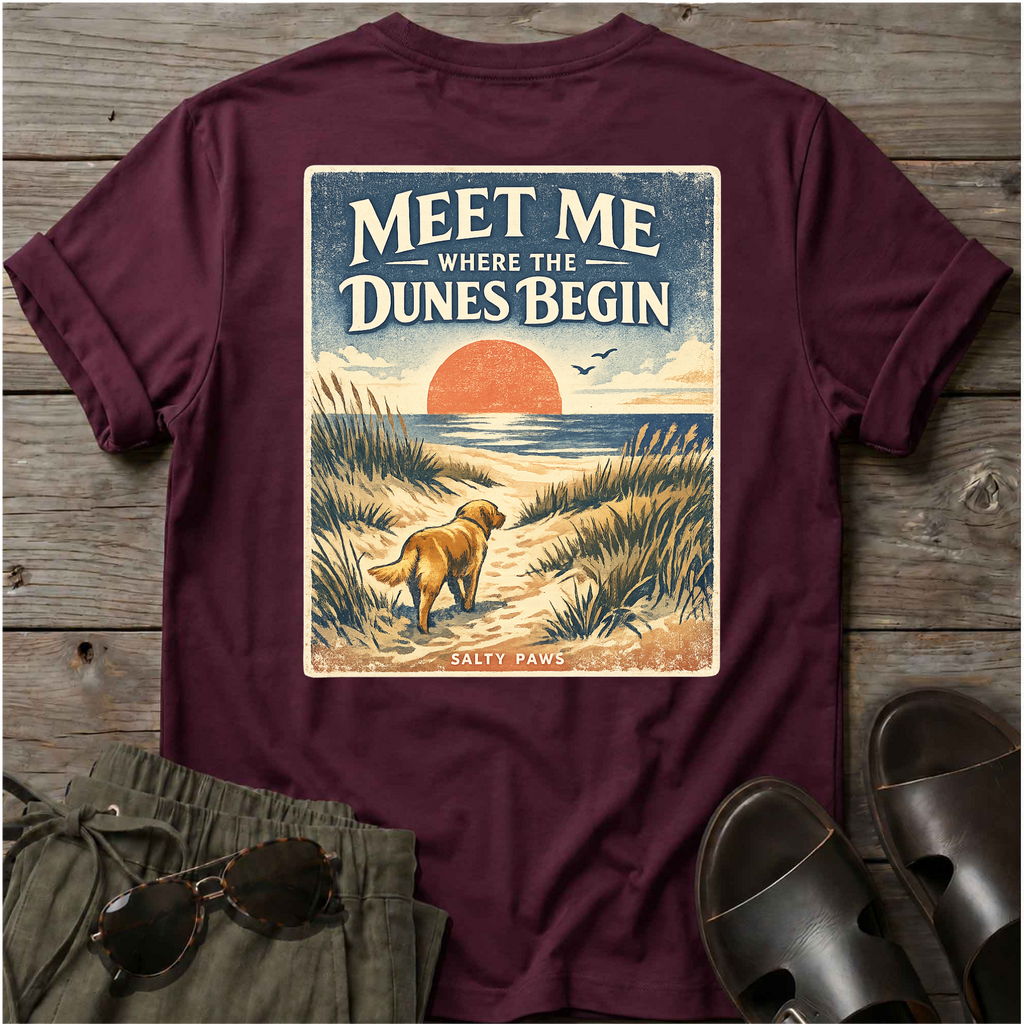 Meet me at the Dunes Back Design T-Shirt