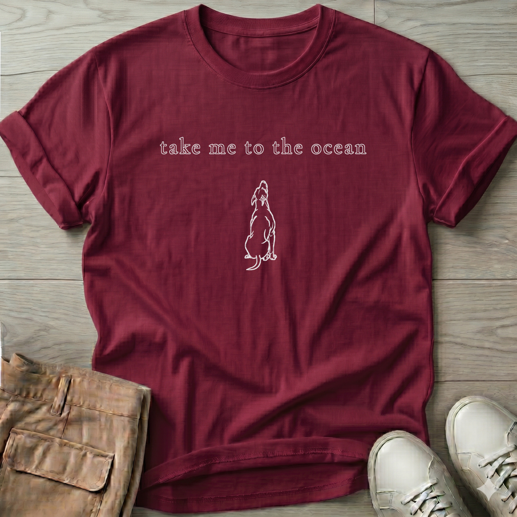 Take Me Beach Doberman T-Shirt