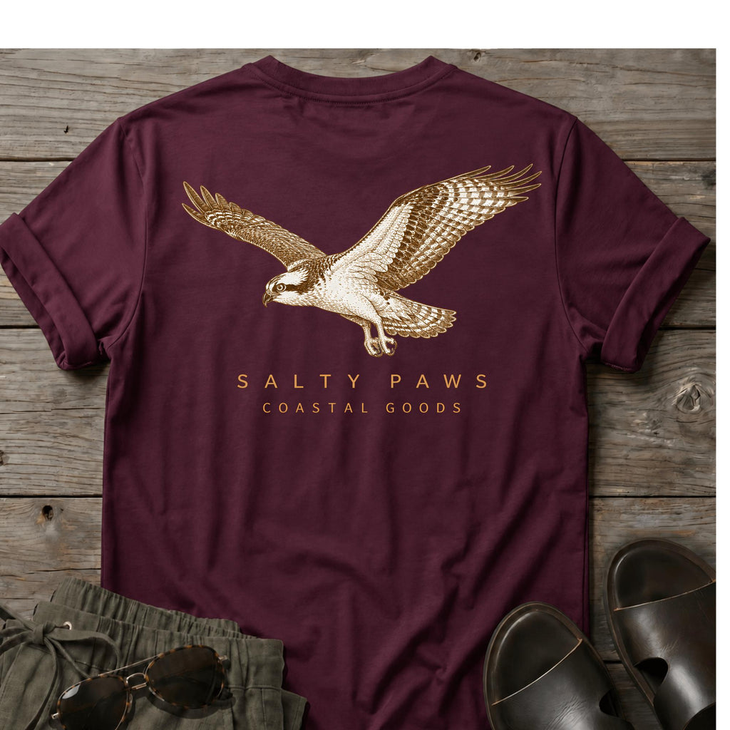 Osprey in Flight T-shirt BACK DESIGN