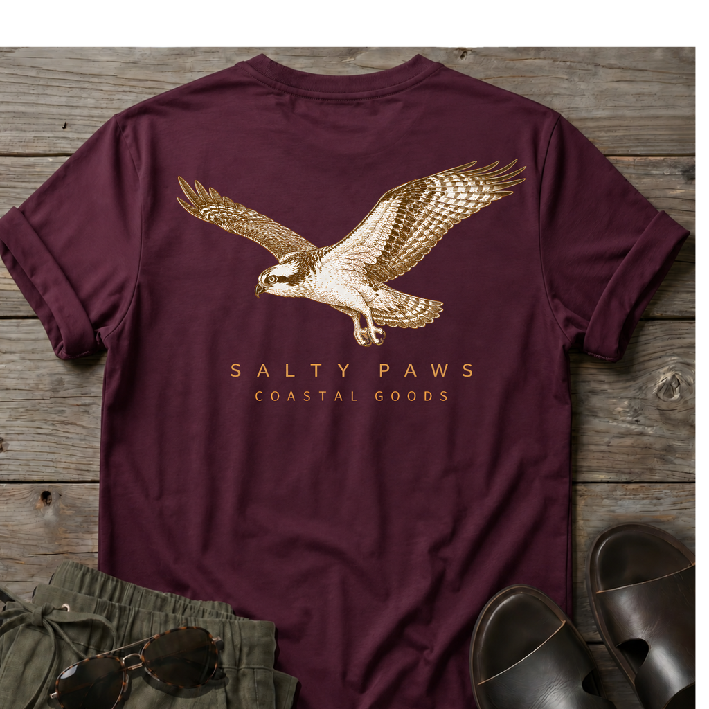 Osprey in Flight T-shirt BACK DESIGN