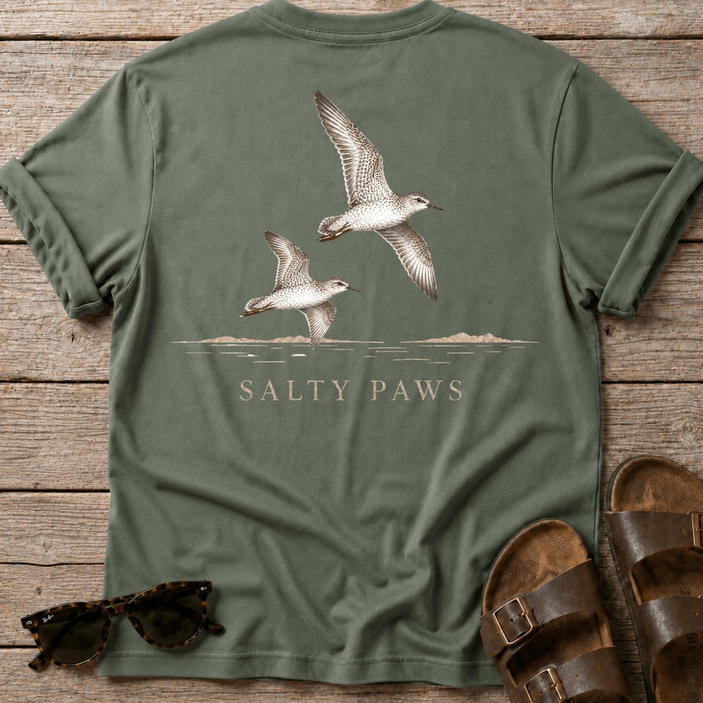 2 Sandpipers in Flight BACK DESIGN