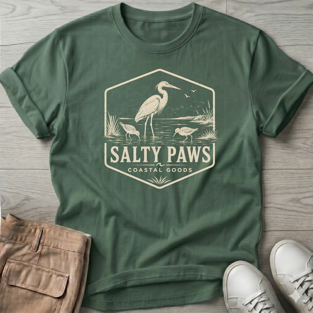 SP Egret Shorebird Shorebirds T-Shirt