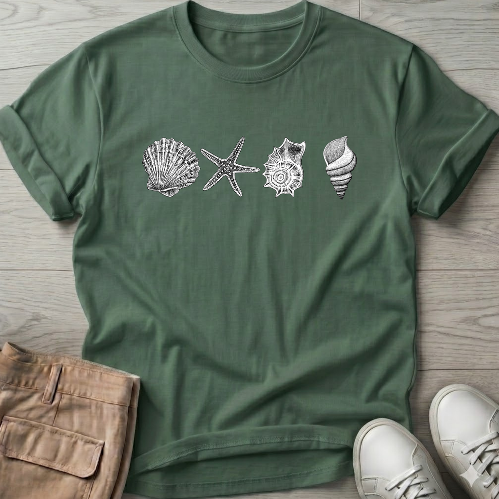 4 Seashells T-Shirt