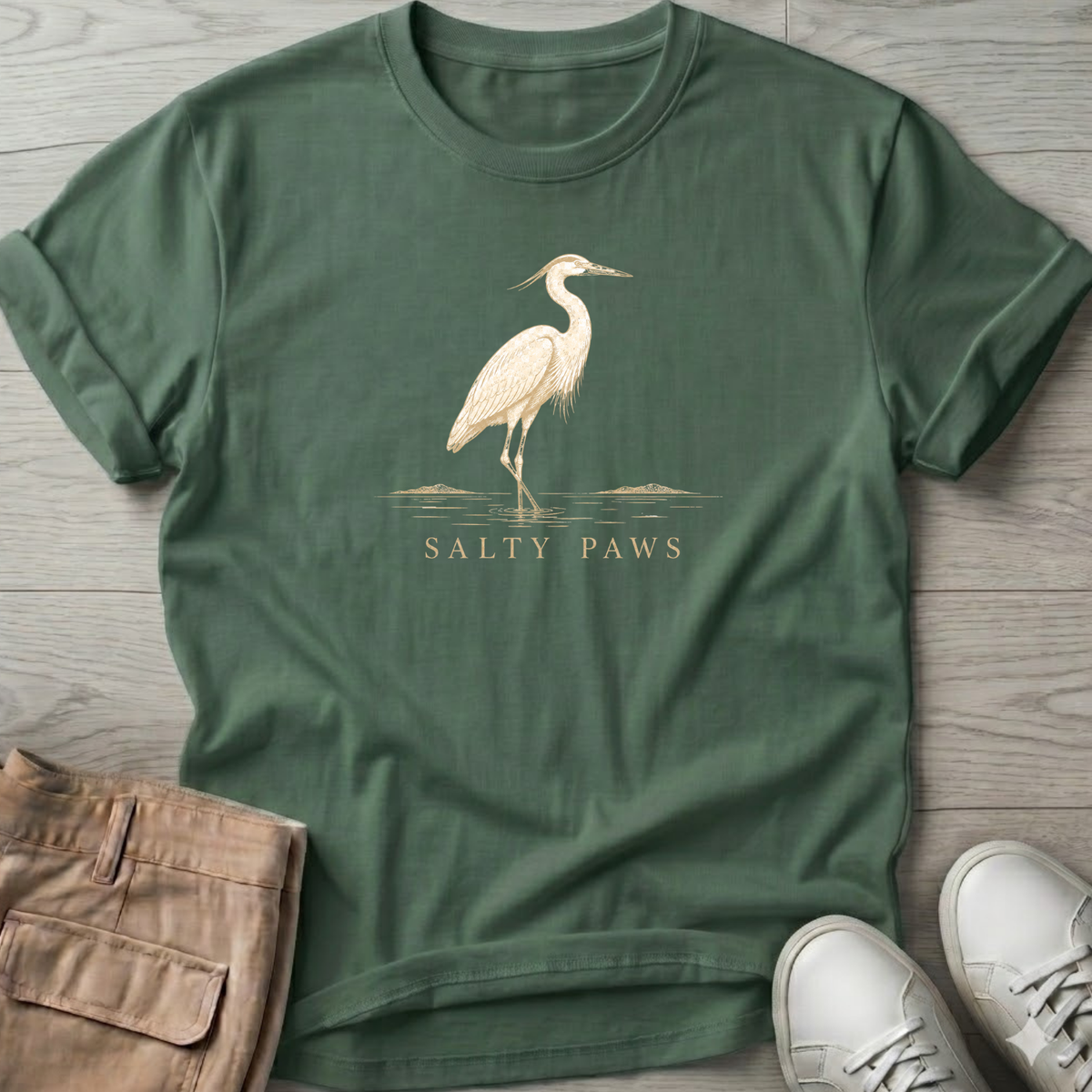 Great Heron Wading T-Shirt
