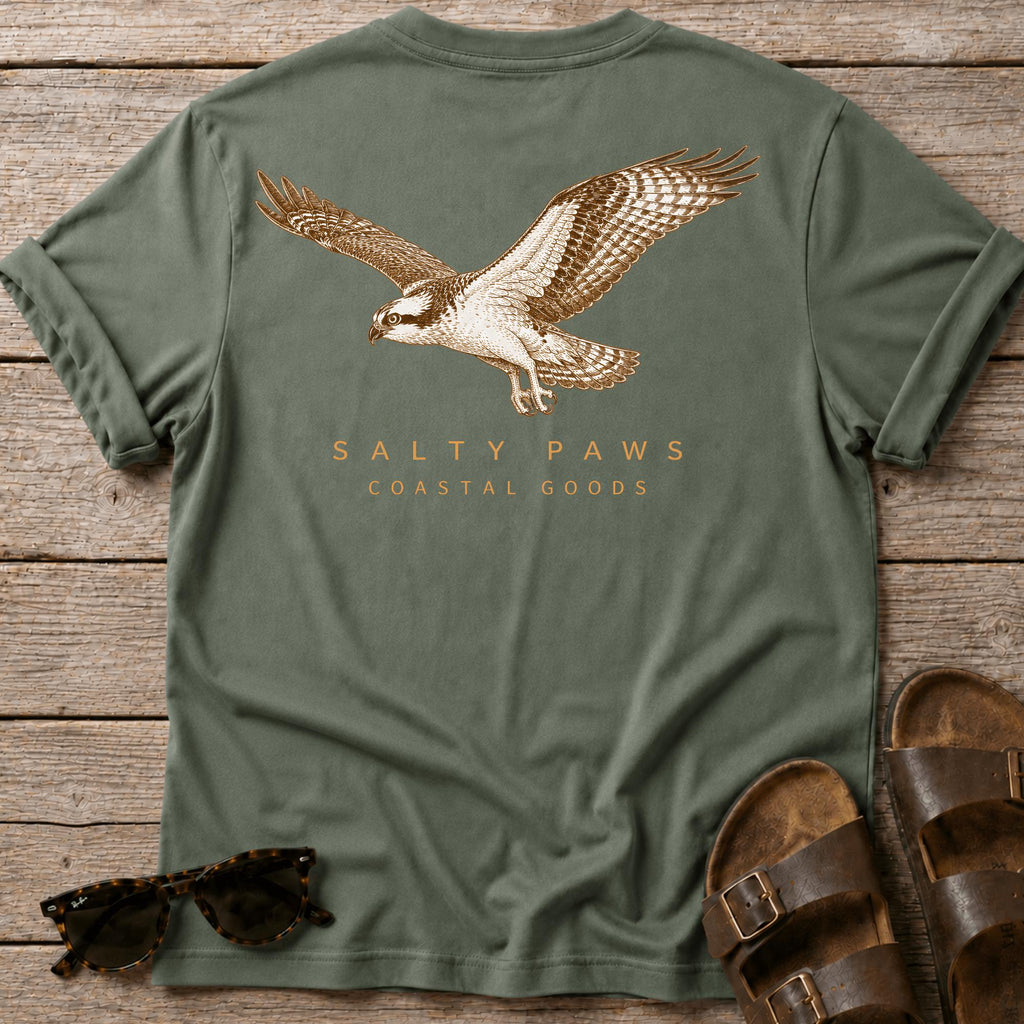 Osprey in Flight T-shirt BACK DESIGN
