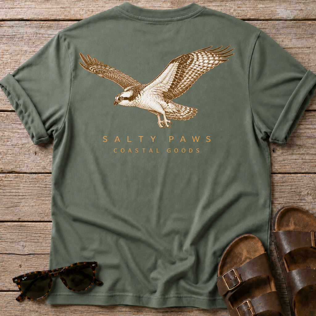 Osprey in Flight T-shirt BACK DESIGN
