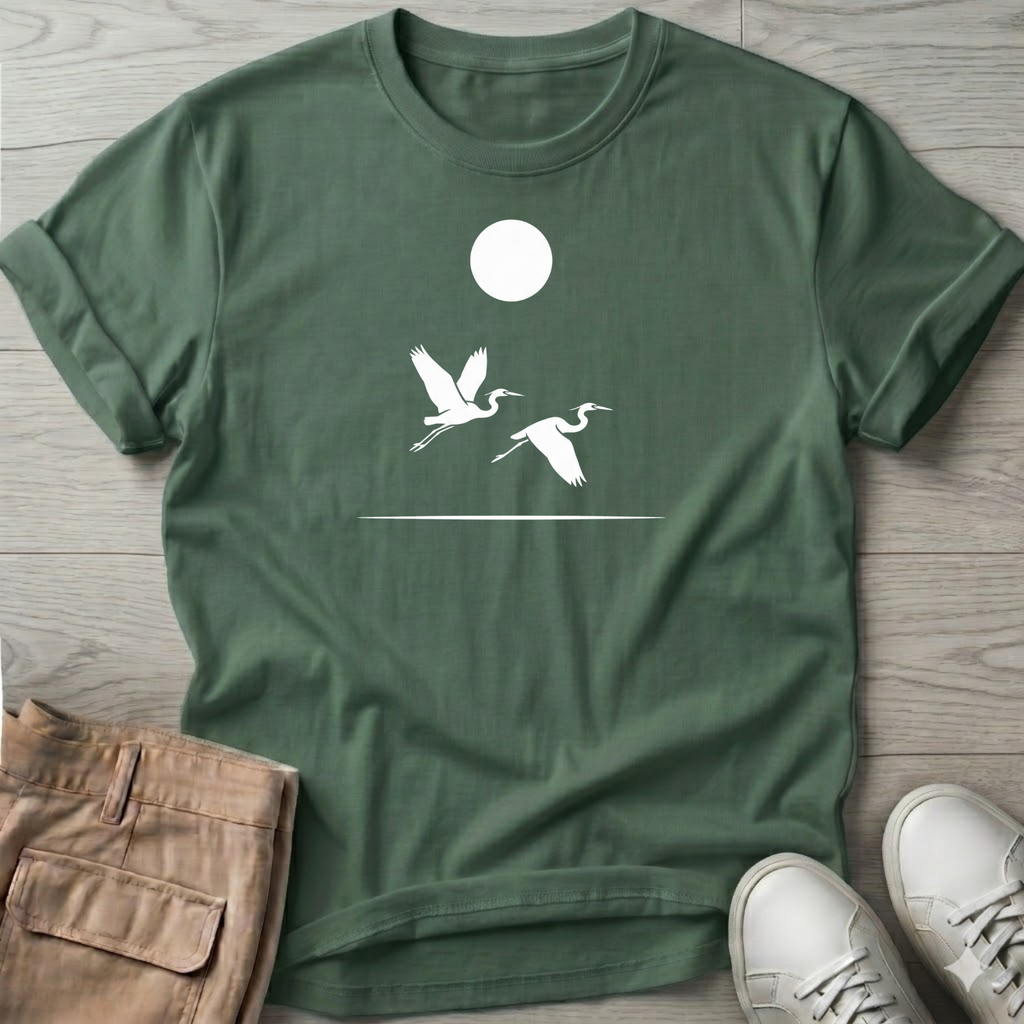2 Herons in Flight Tee
