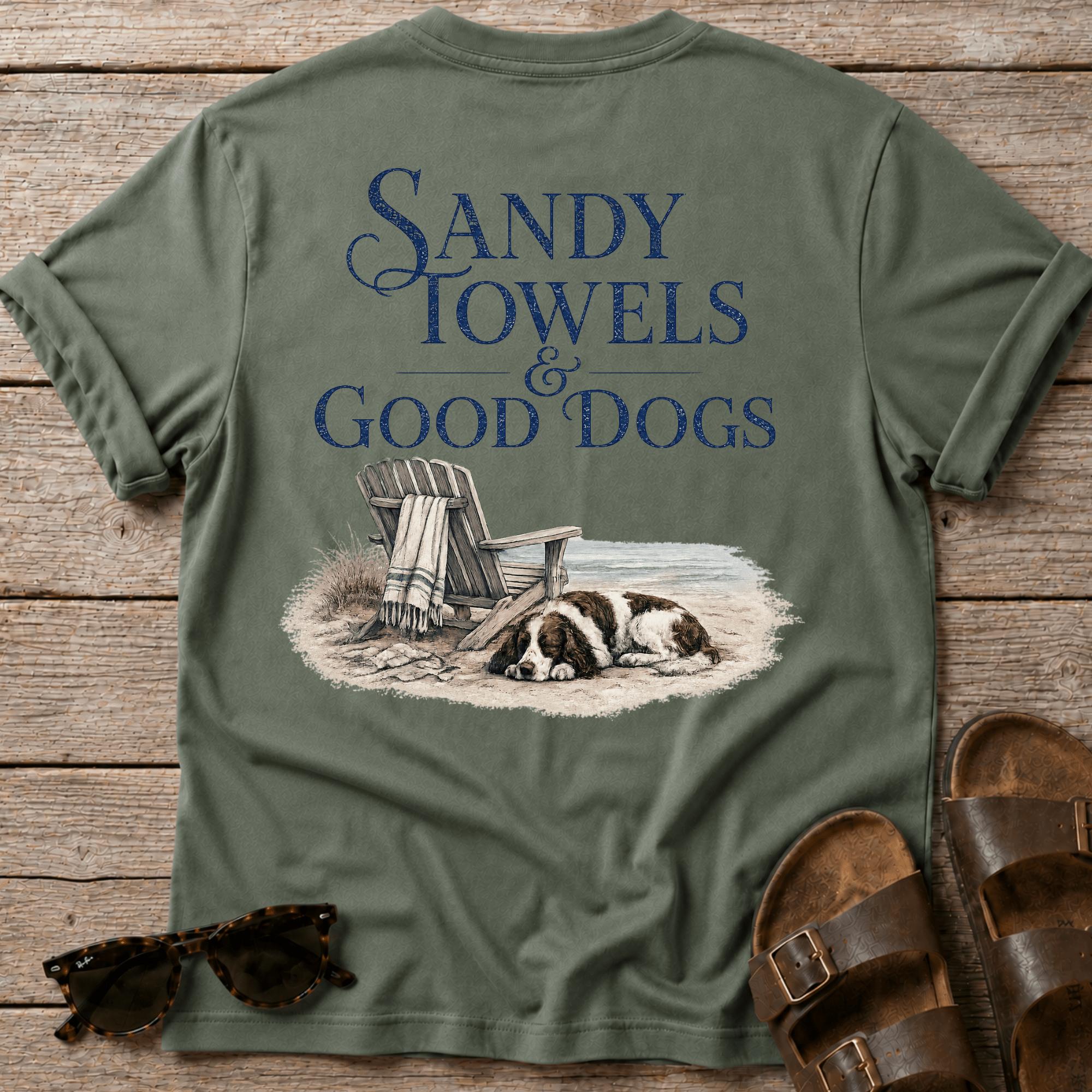 Sandy Towels & Good Dogs Spaniel BACK DESIGN