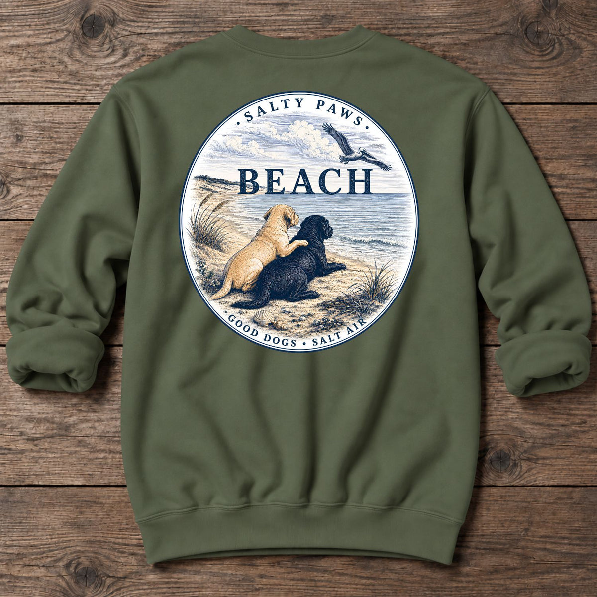 Beach Pelicans Labrador - Midweight Sweatshirt