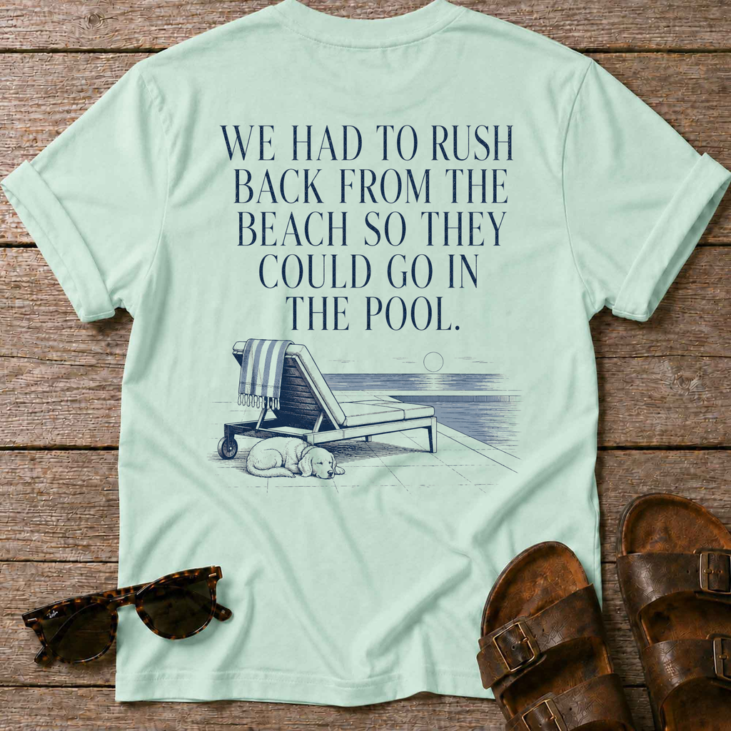 Rush back beach -> pool T-Shirt