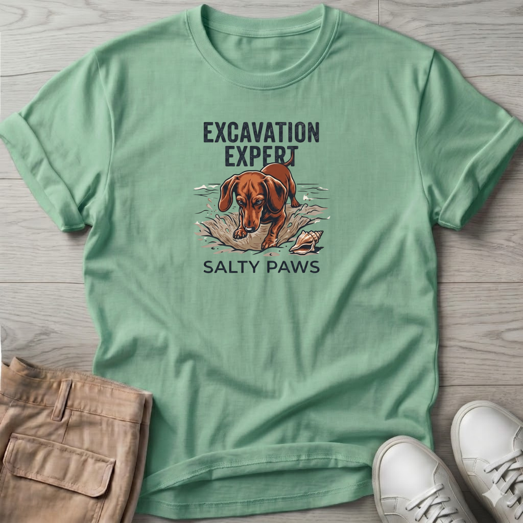 Excavation Dachshund Dog T-Shirt\