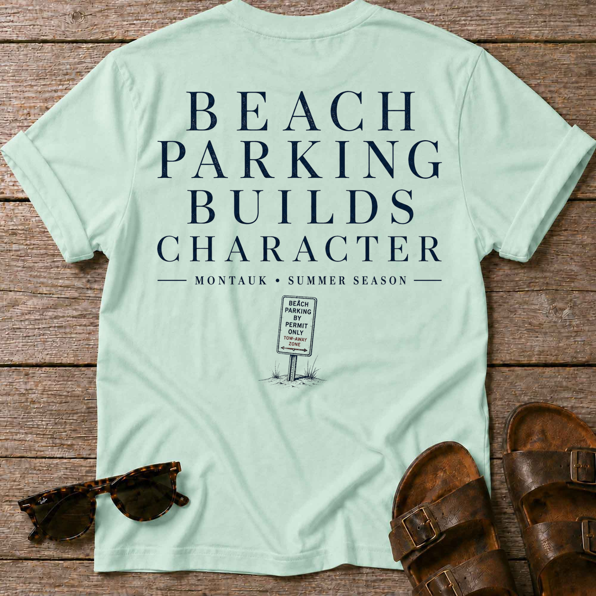 Beach Parking Montauk T-Shirt