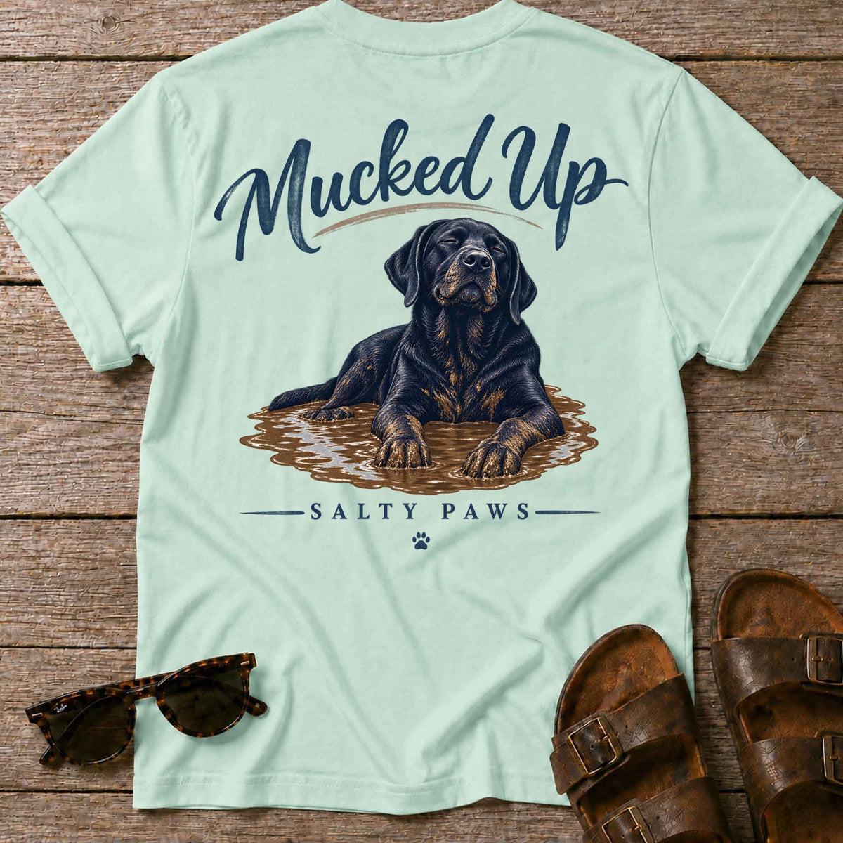 Mucked up Lab Back Design T-Shirt