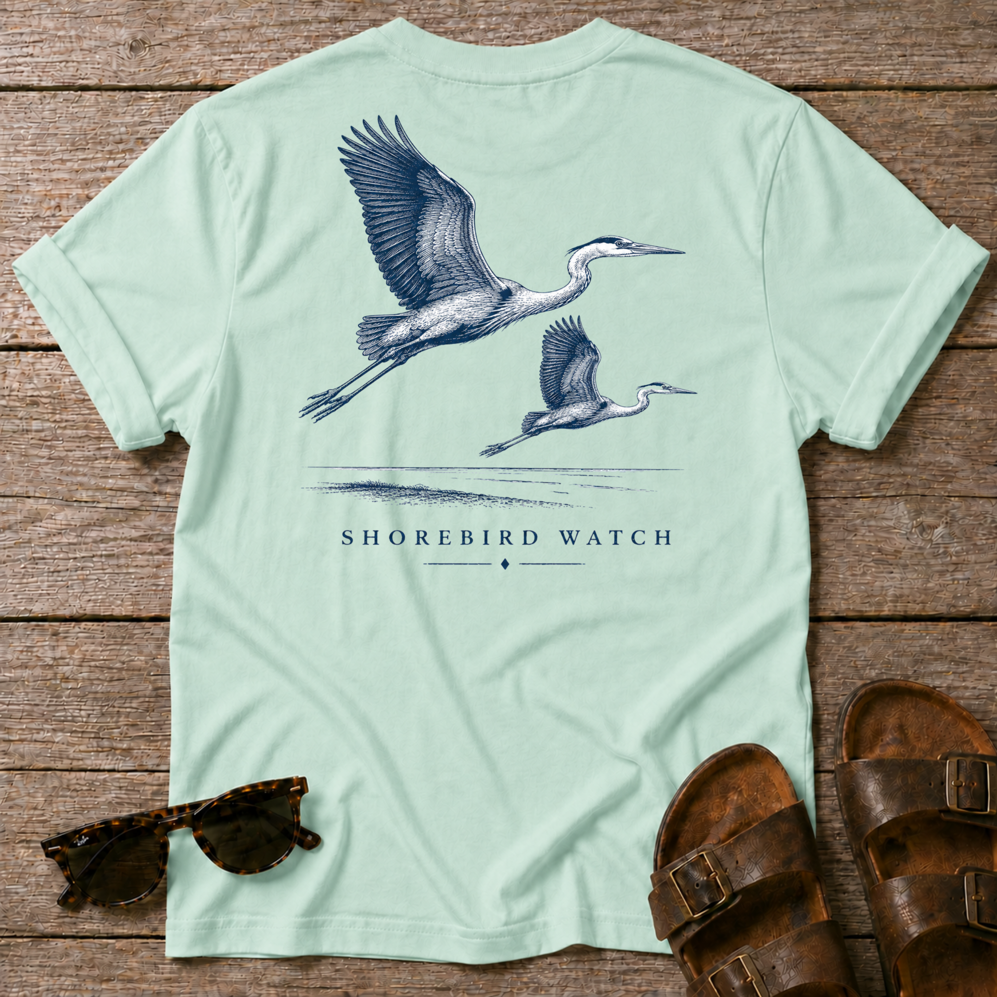 2 Herons BACK DESIGN T-Shirt