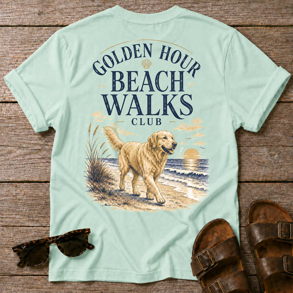 Golden Hour Beach Walks BACK DESIGN