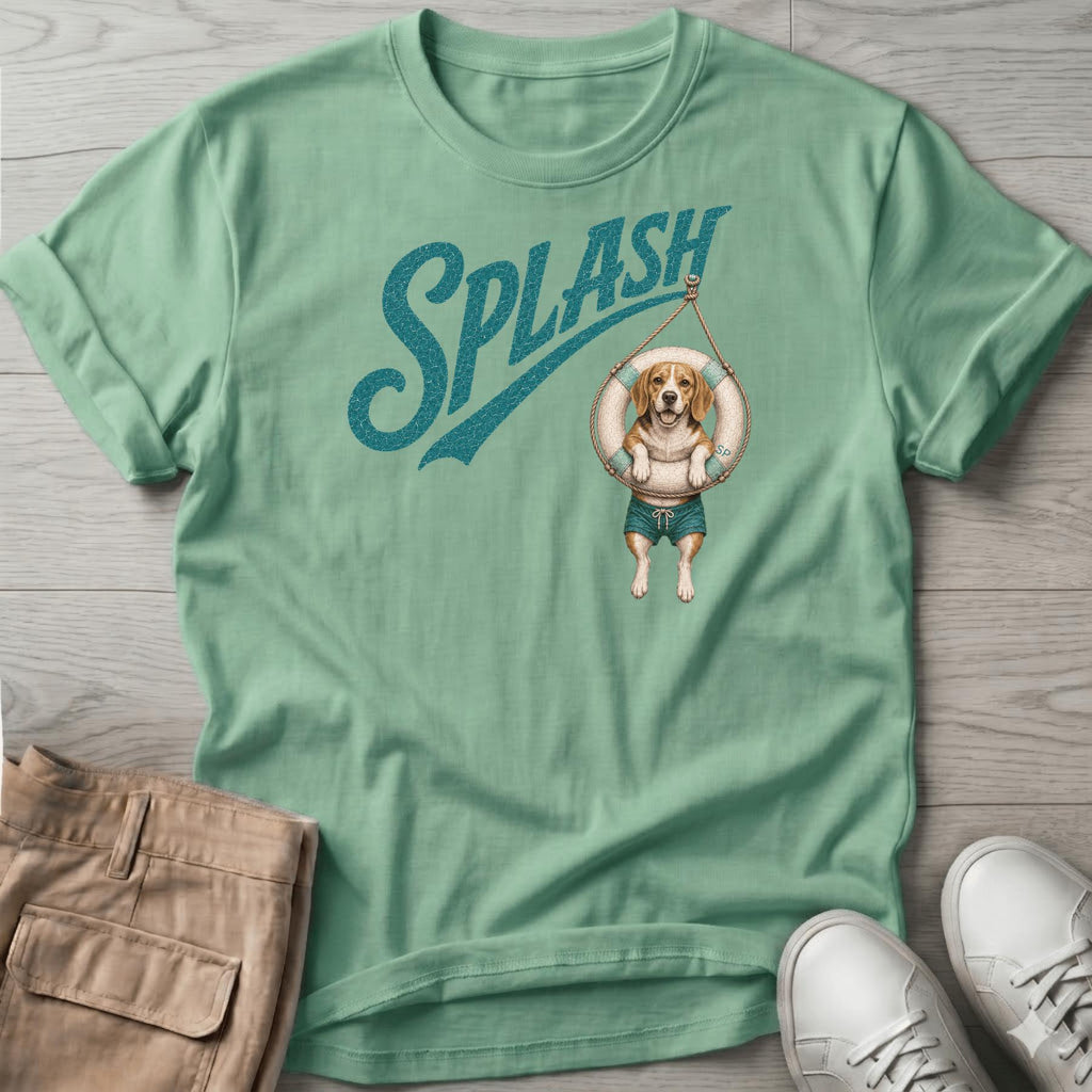 Splash Beagle Tube T-Shirt Vacation