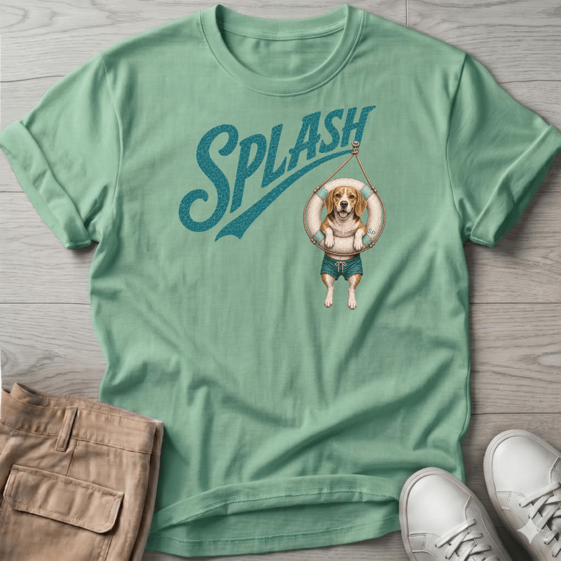 Splash Beagle Tube T-Shirt Vacation