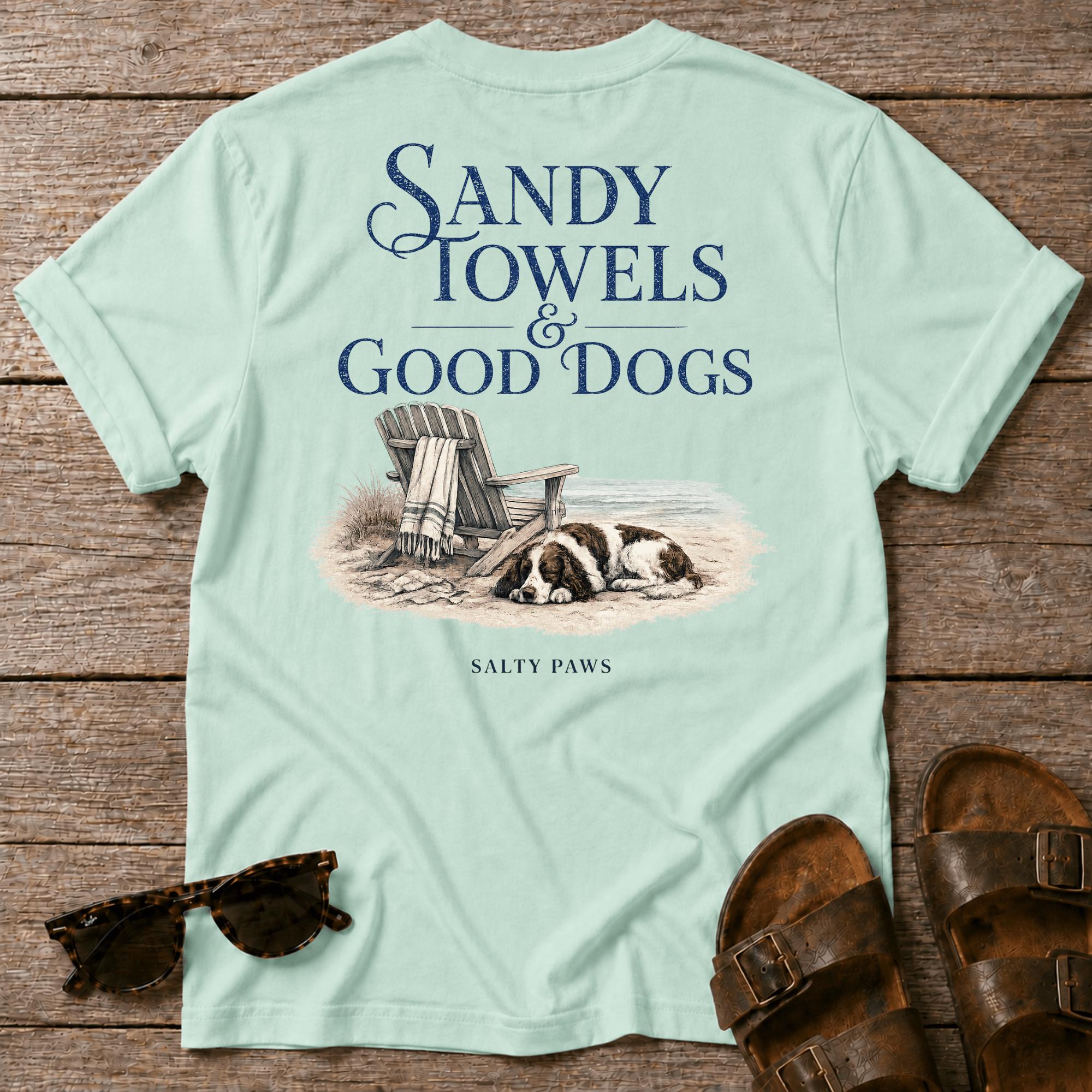 Sandy Towels & Good Dogs Spaniel BACK DESIGN