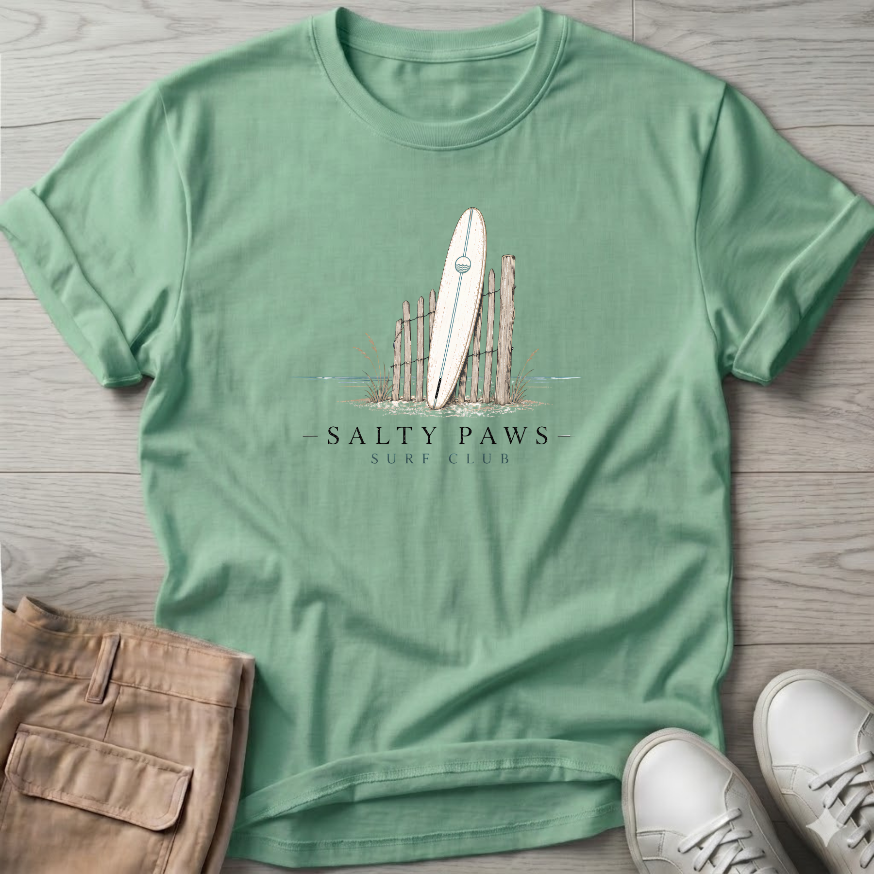 Salty Paws Surf Club T-Shirt