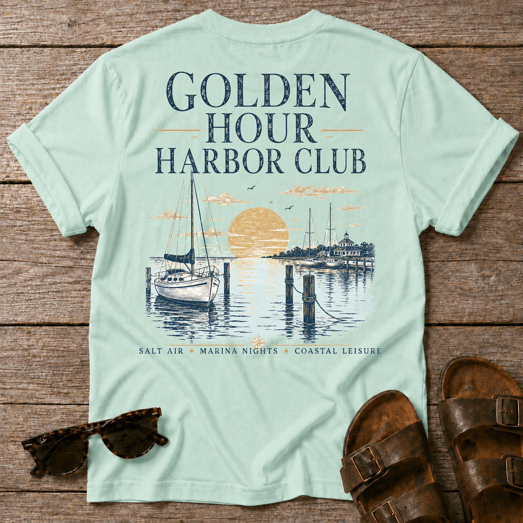 Golden Hour Harbor Club BACK DESIGN