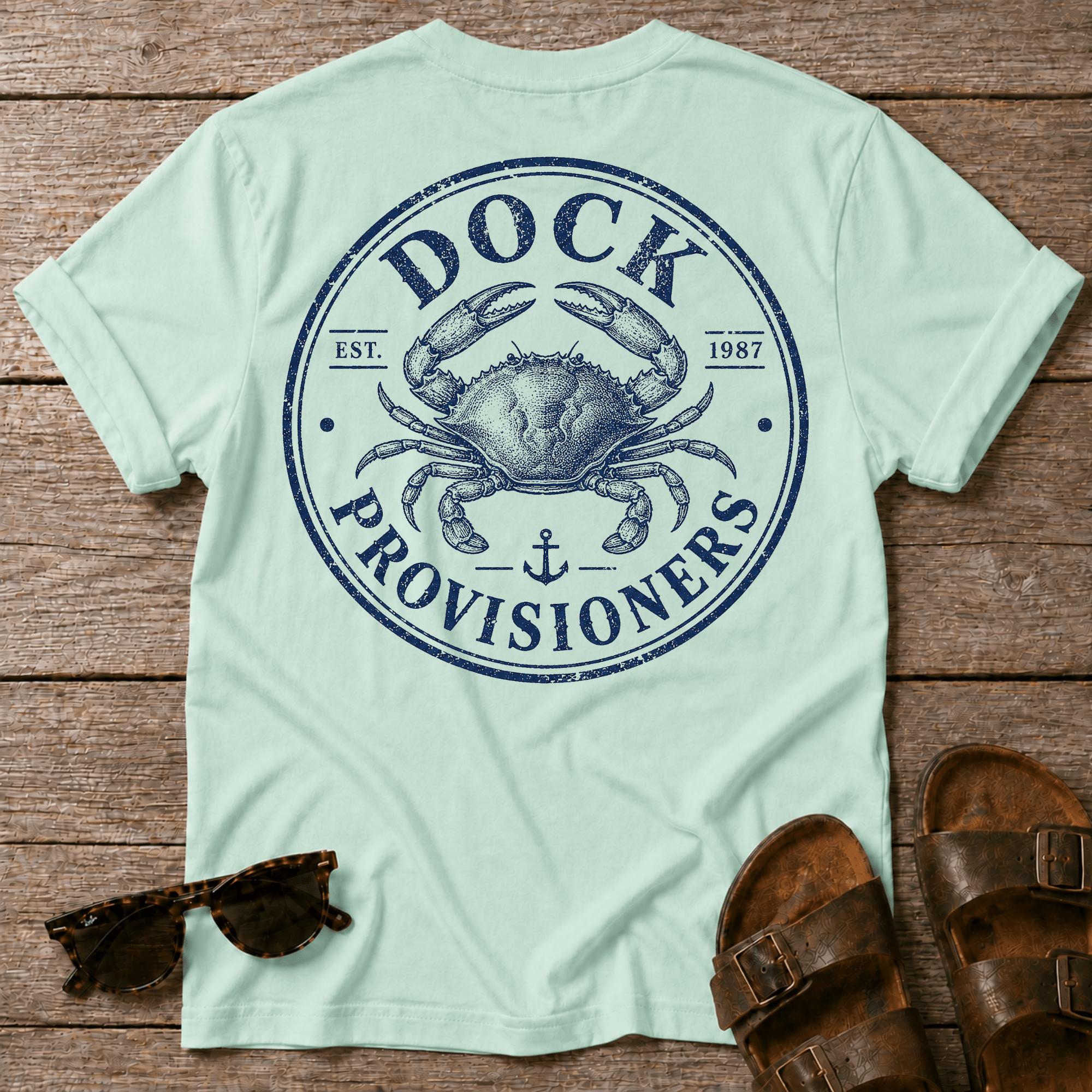 Dock Provision Crab BACK DESIGN T-Shirt
