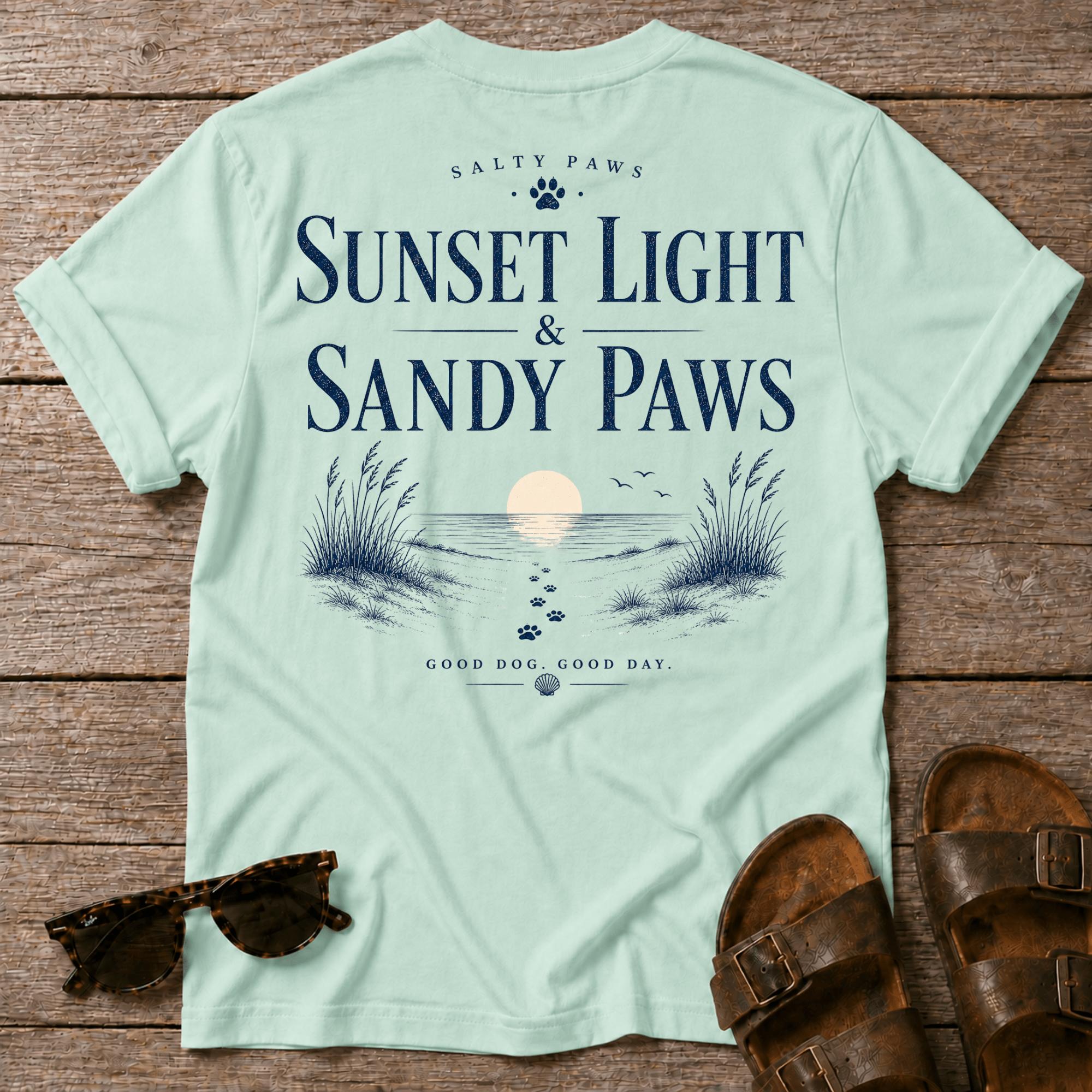 Sunset & Sandy Paws BACK DESIGN