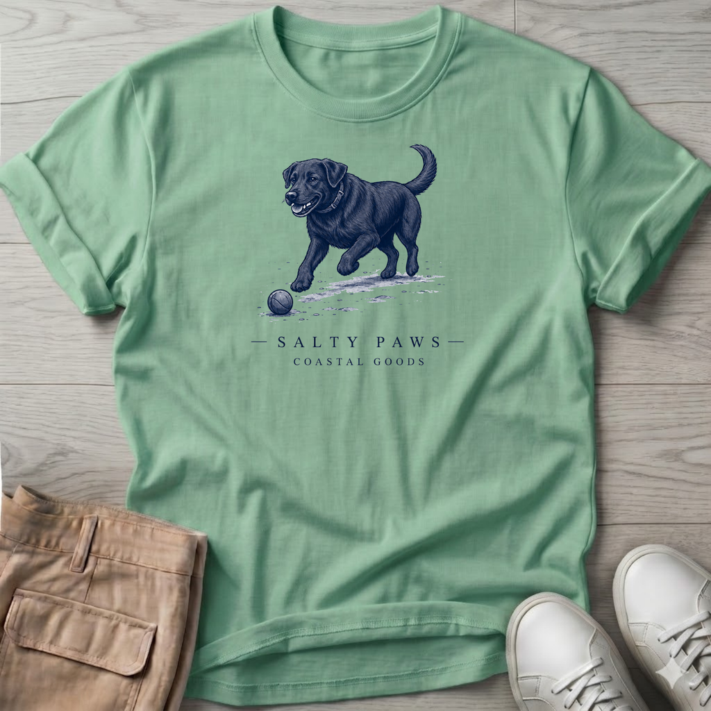 Black Labrador Ball T-Shirt