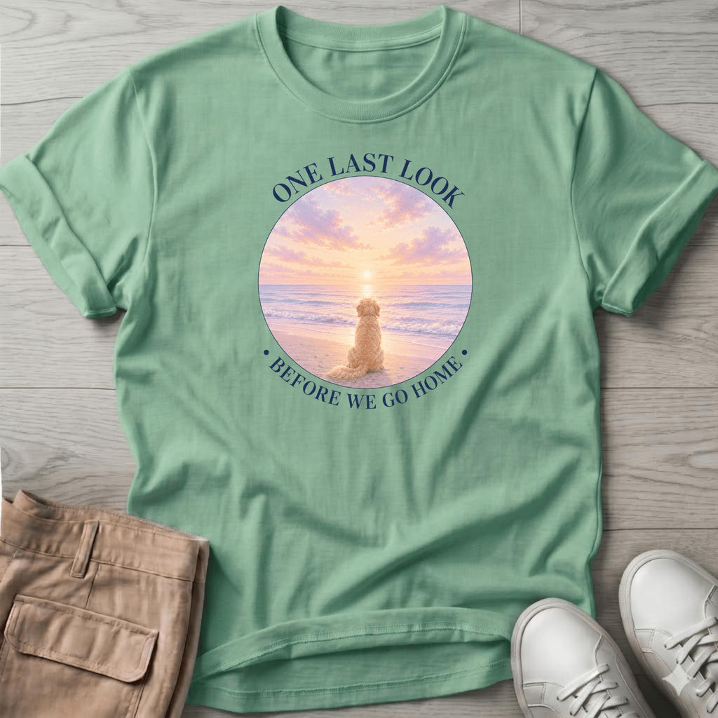 One Last Look Golden Navy T-Shirt