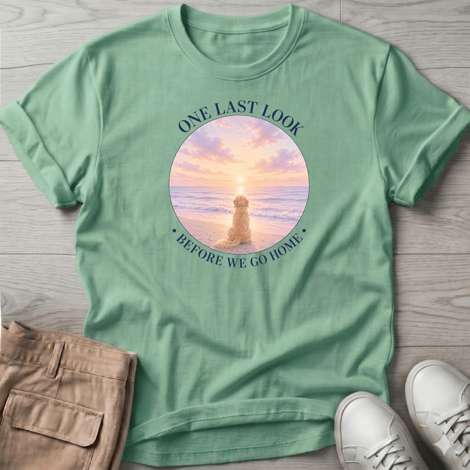 One Last Look Golden Navy T-Shirt