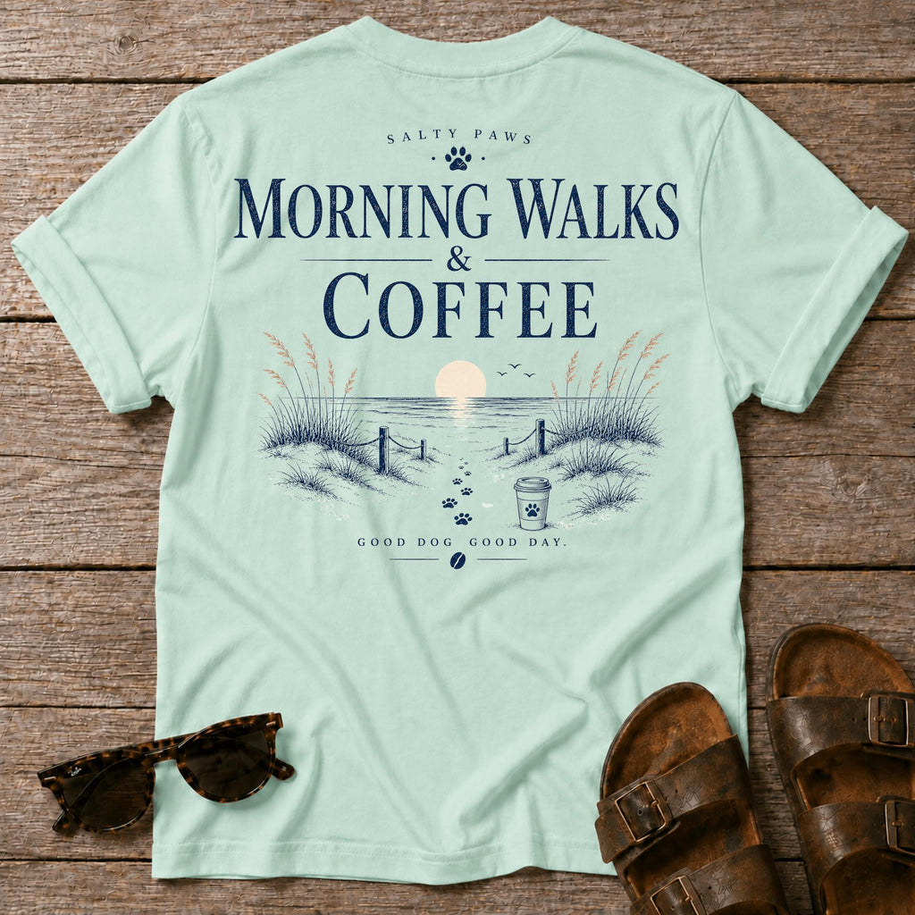 Morning Walks & Coffee. BACK DESIGN