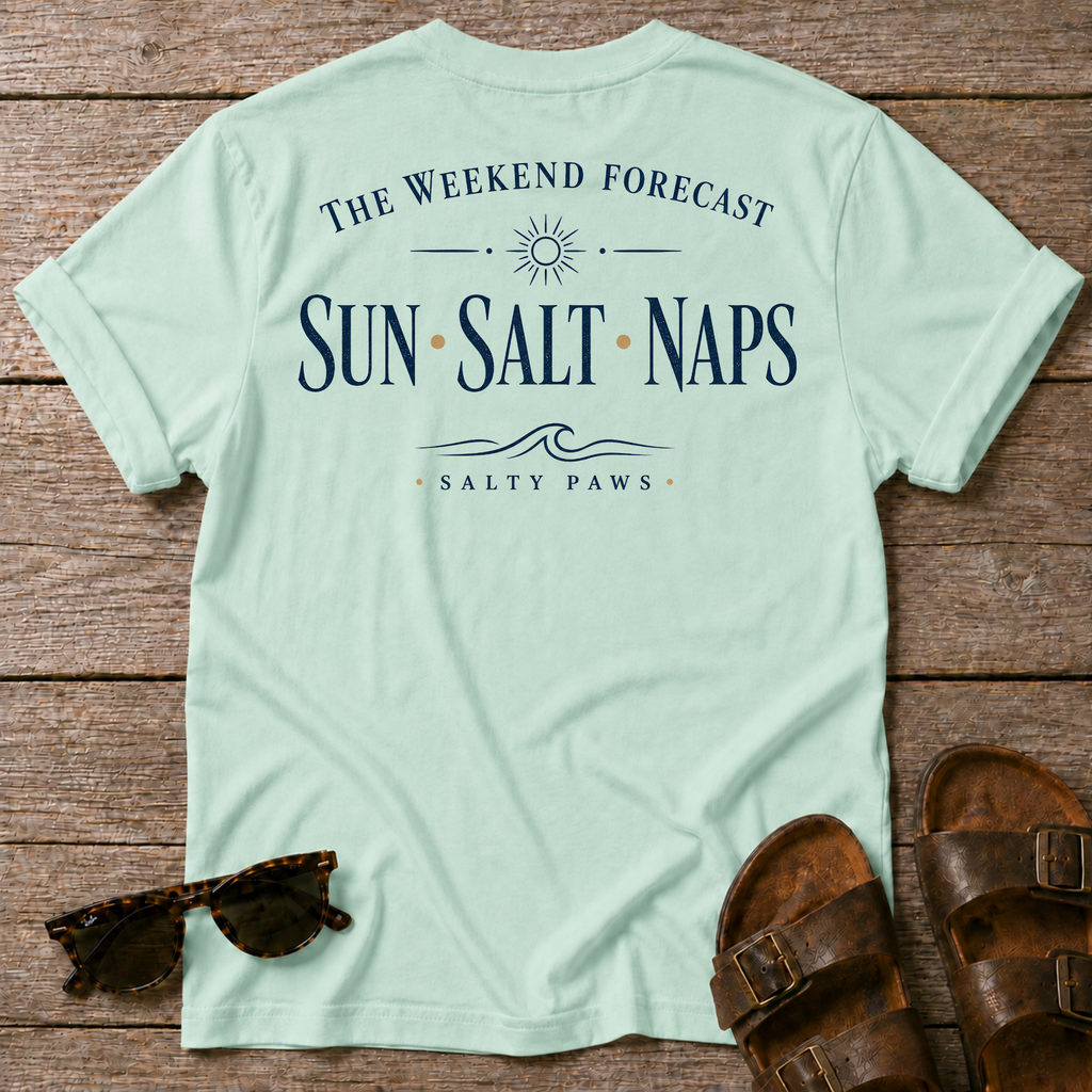 Weekend Forecast T-shirt BACK DESIGN