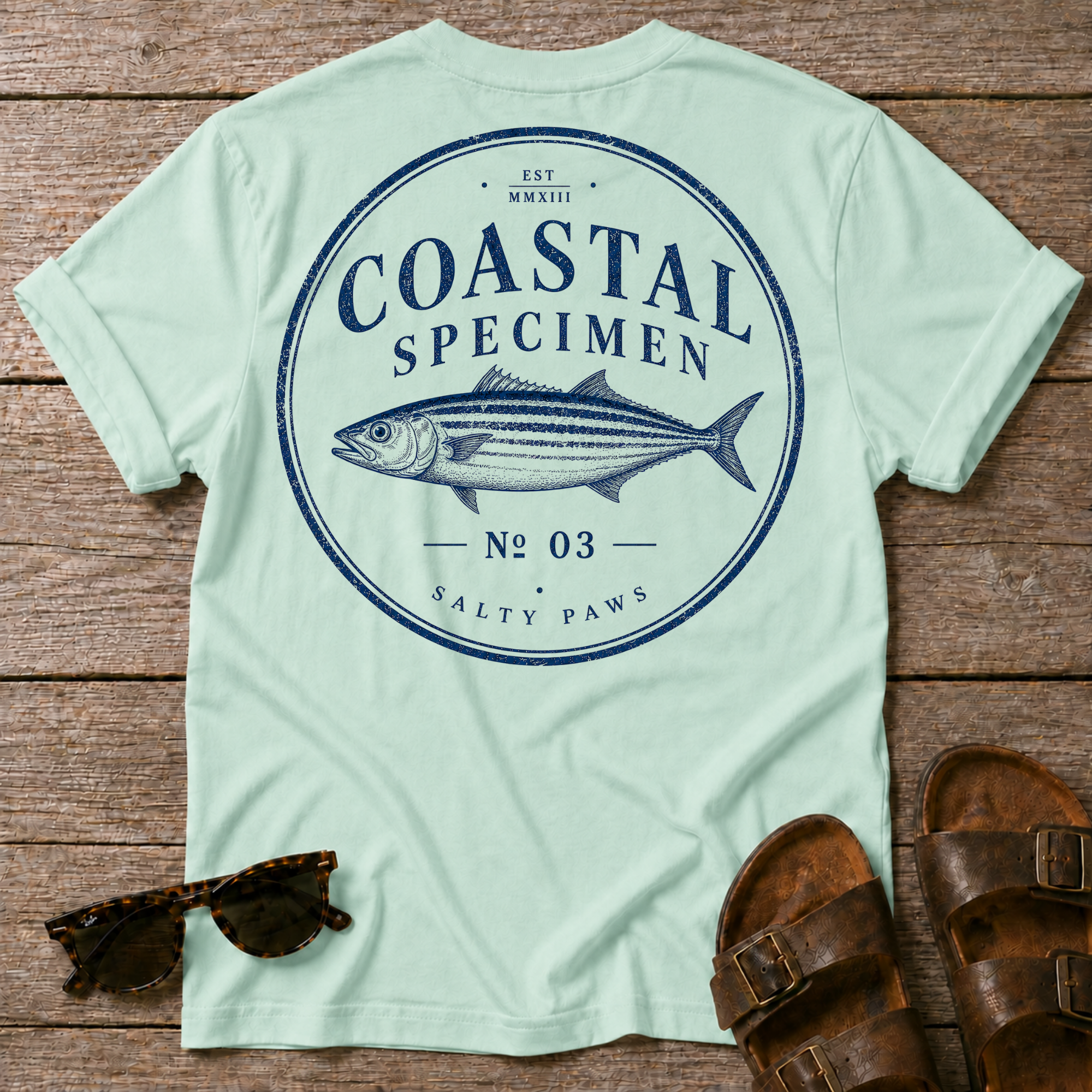Coastal Specimen fish BACK DESIGN T-Shirt