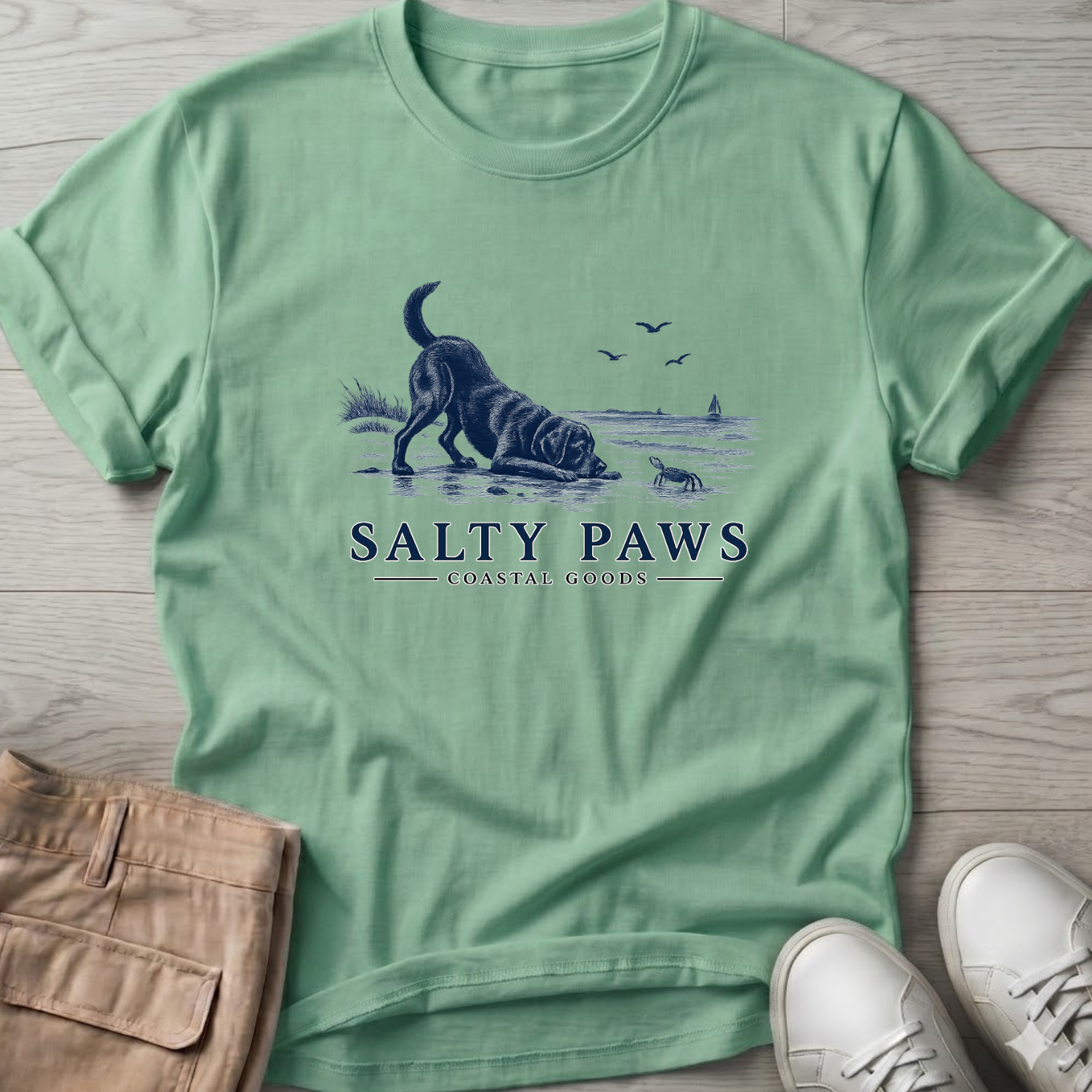 Black Lab vs Crab T-Shirt