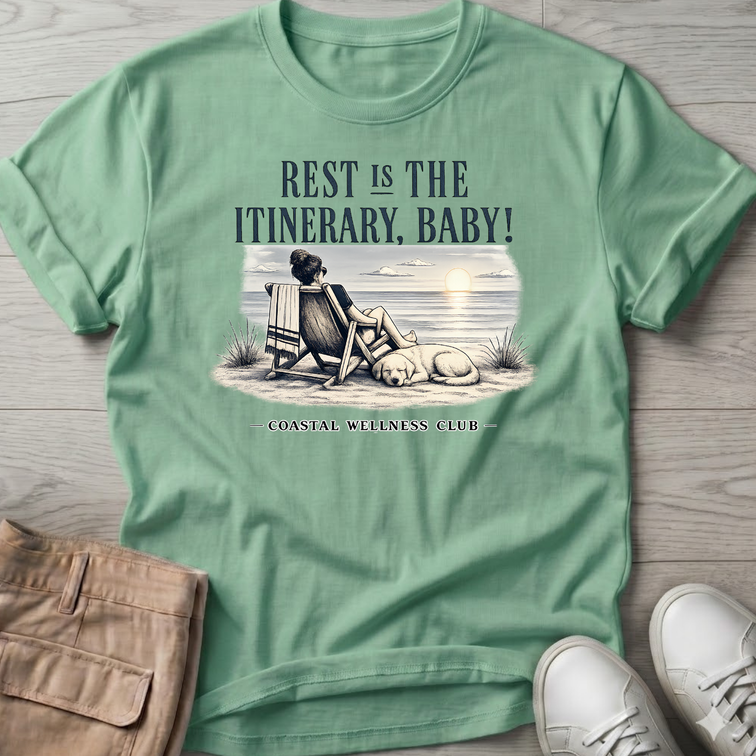 Rest IS the Itinerary Baby! Club T-Shirt
