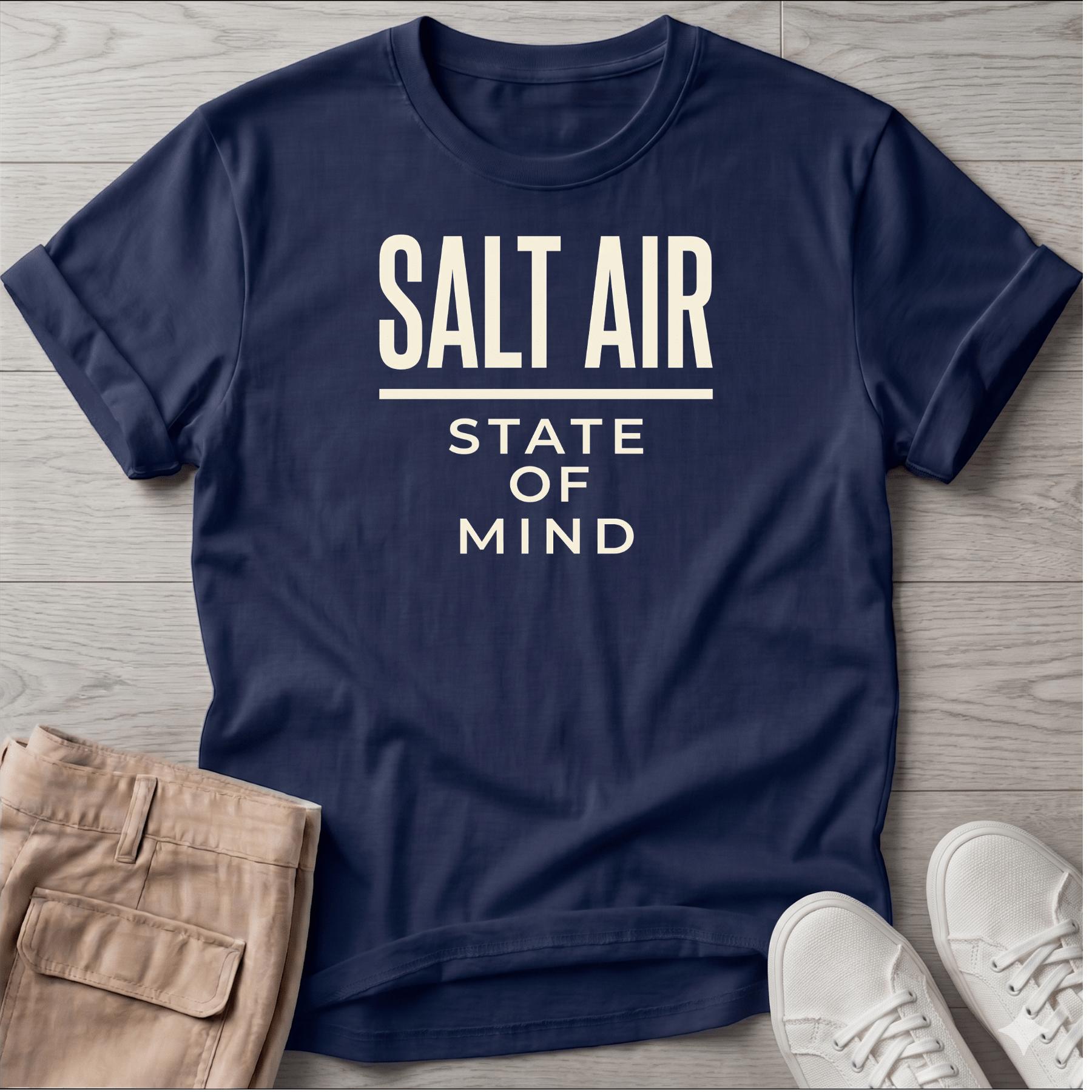 Salt Air State of Mind T-Shirt Tee - coastal graphic t-shirt, Salty Paws