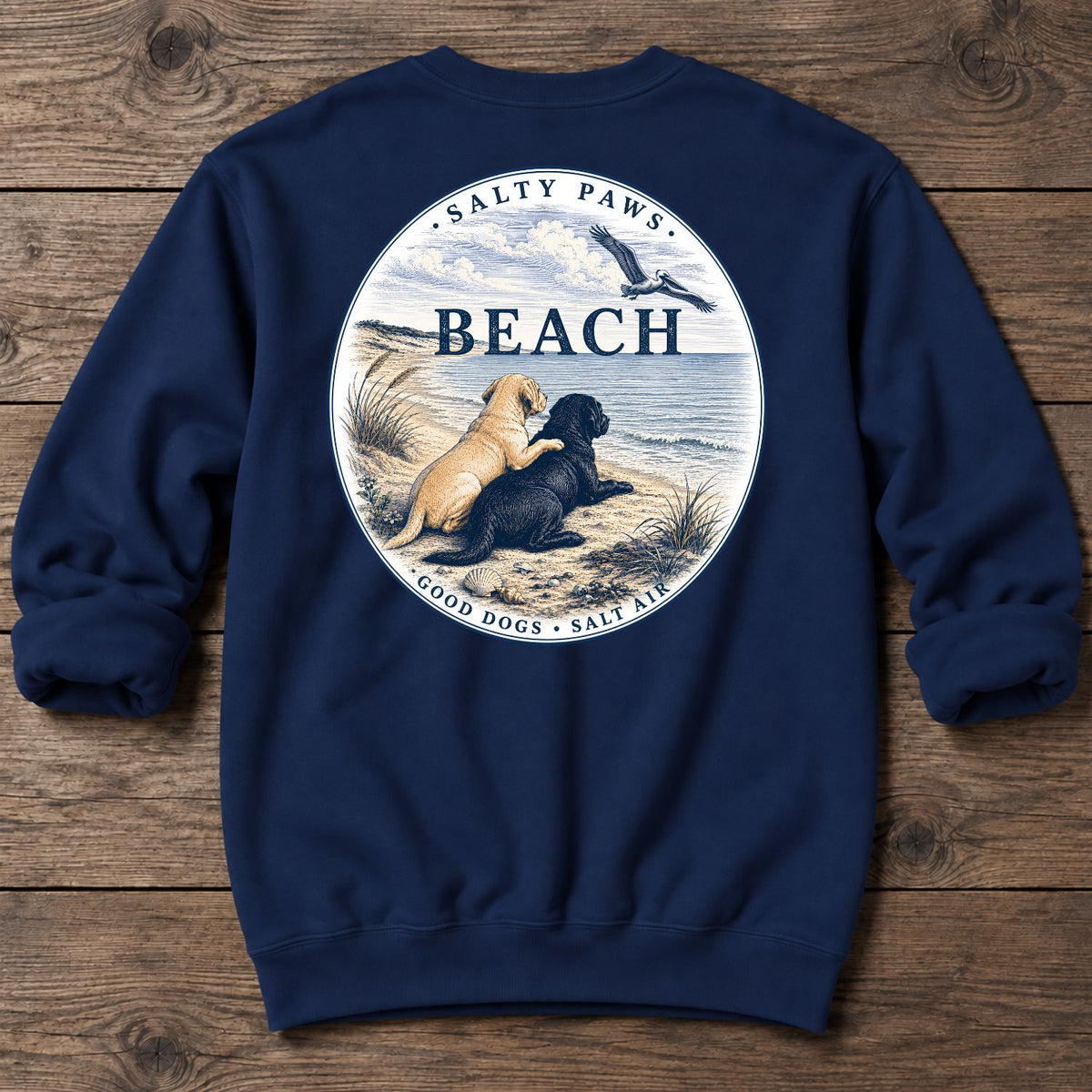 Beach Pelicans Labrador - Midweight Sweatshirt