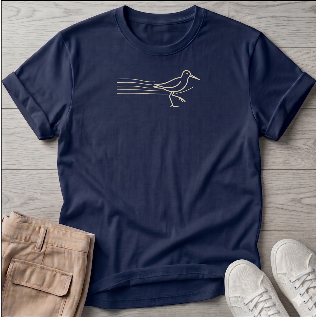 Shorebird Ocean Line Art Tee